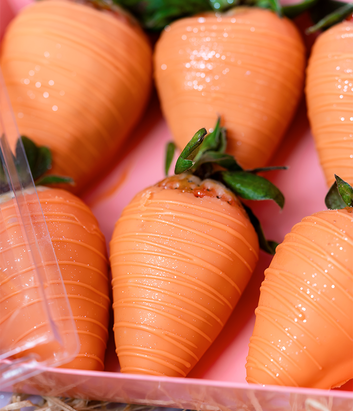 6 fraises en chocolat - Carottes