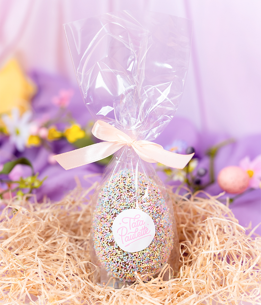 Petit oeuf sprinkles - choco lait + bonbons