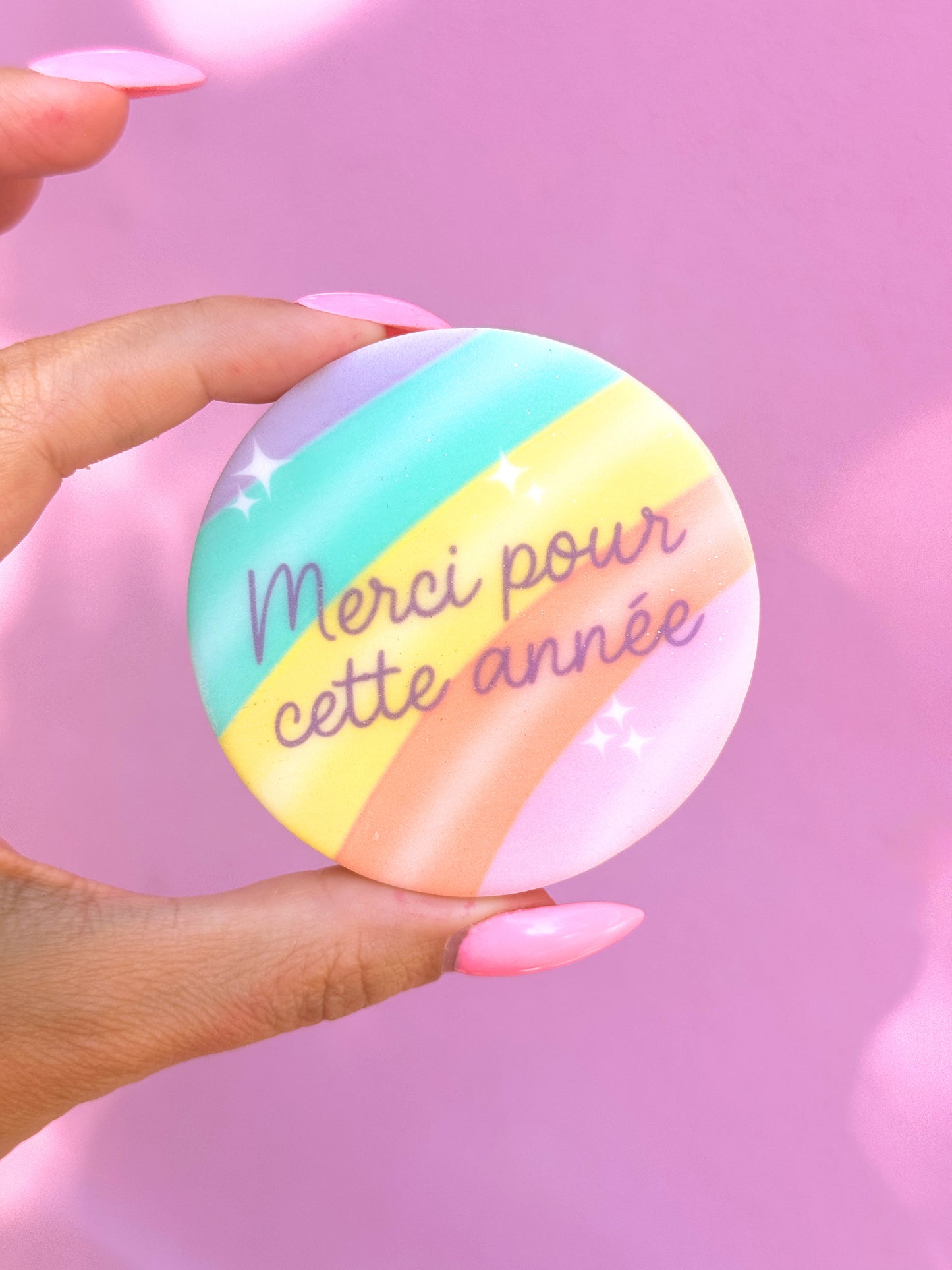 Sablé rond "Merci pour cette année !" - Fin d'année