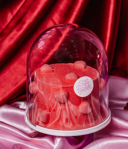 Mini Rétro Cake Sous Cloche - Façon Framboisier