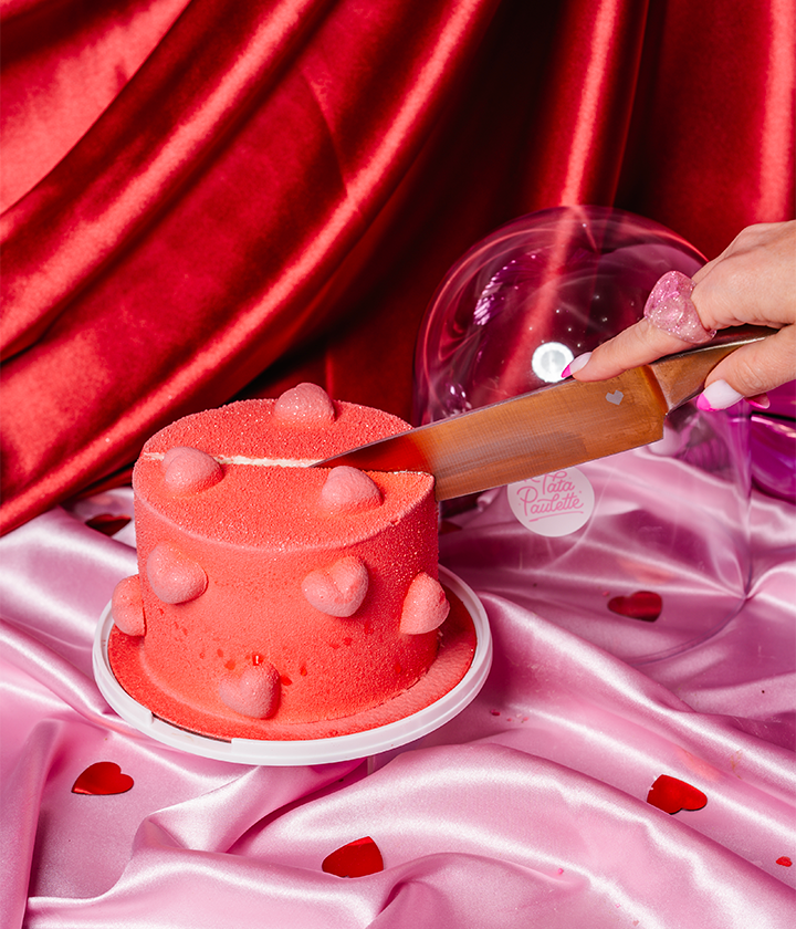 Mini Rétro Cake Sous Cloche - Façon Framboisier