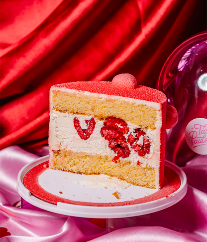 Mini Rétro Cake Sous Cloche - Façon Framboisier