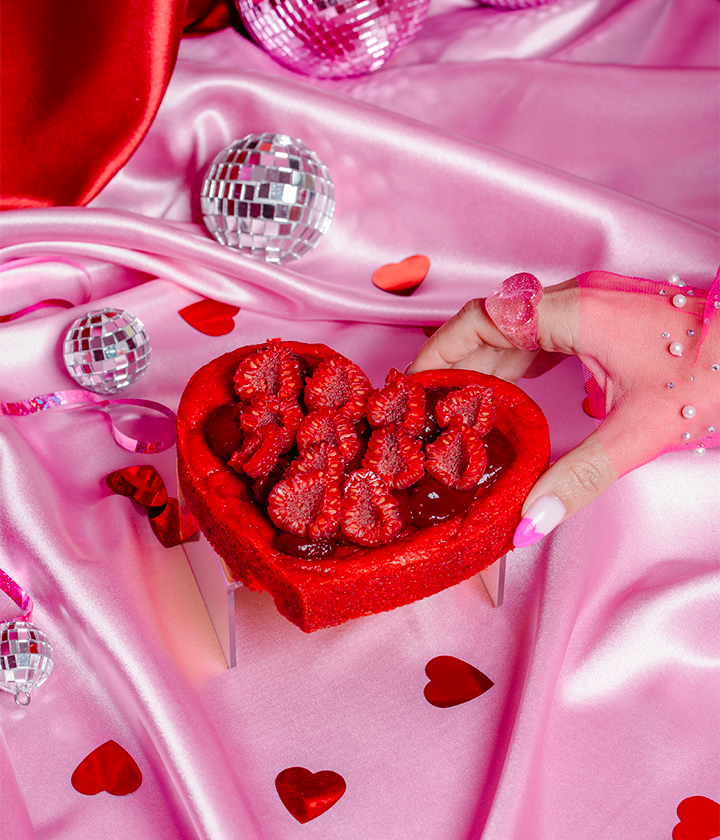 Cookie Coeur Framboises 2-3 parts