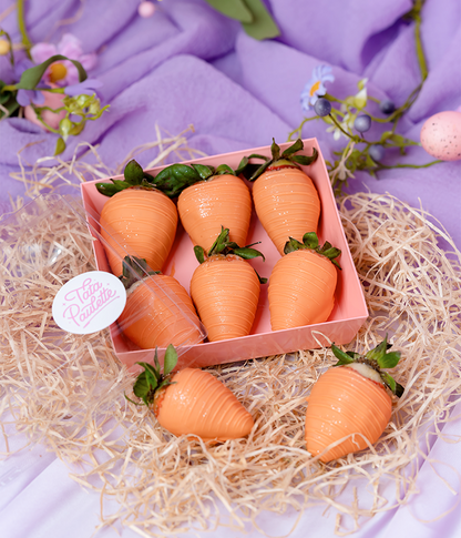 6 fraises en chocolat - Carottes