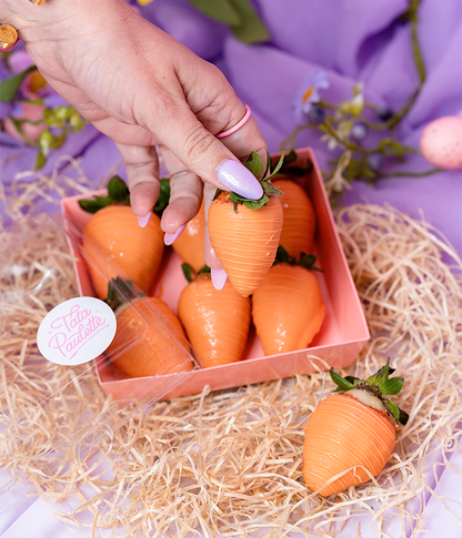 6 fraises en chocolat - Carottes