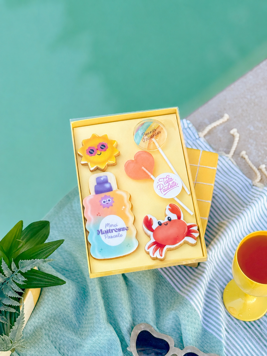 Big coffret CREME JAUNE SOLAIRE personnalisable - Fin d'année