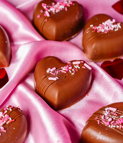 Coffret Coeurs en guimauves - Chocolat au lait