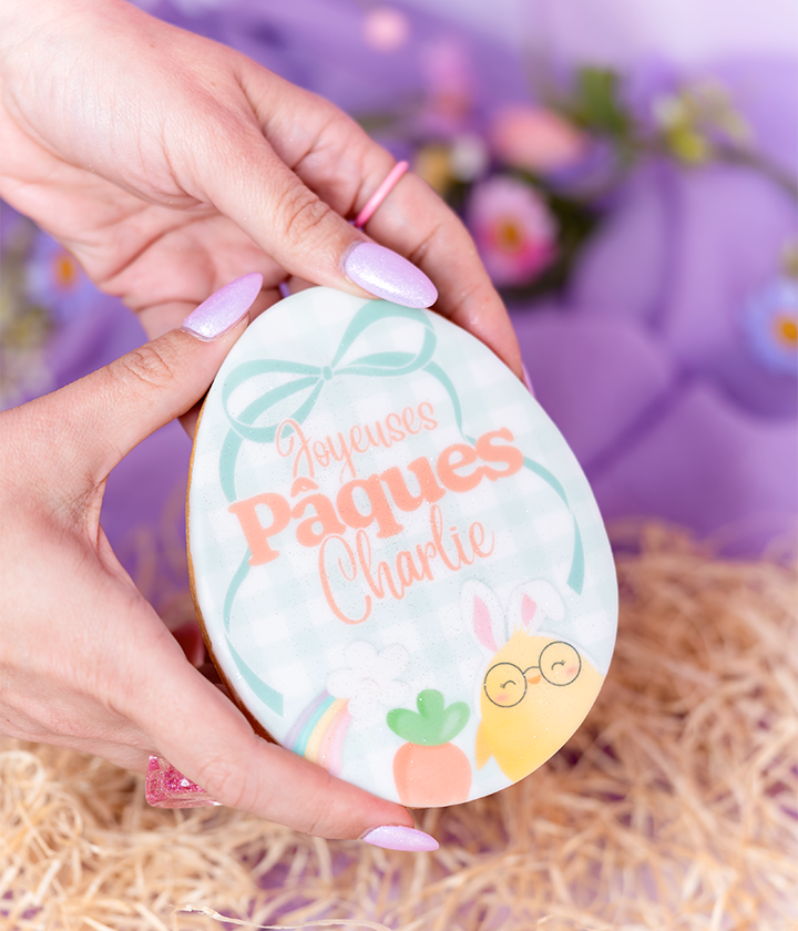 Big sablé œuf personnalisable
