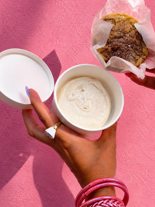 Ice cream cookie cup
