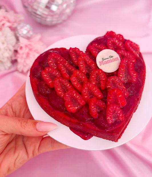 Cookie Coeur Framboises 2-3 parts