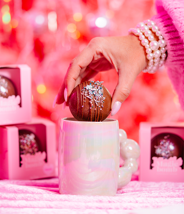 Bombe chocolat chaud - Reine des Neiges