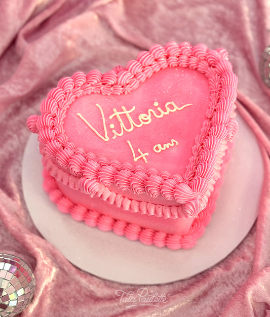 Retro Cake Coeur