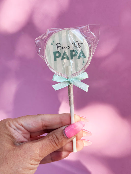 Sucette RAYÉE "bonne fête papa"